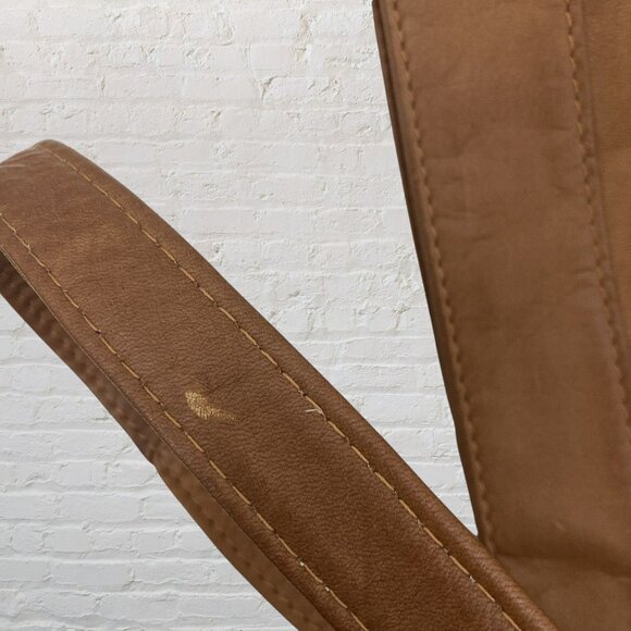 Volare Brown Genuine Leather Tote Bag Shoulder Purse Medium Handbag - Picture 14 of 15